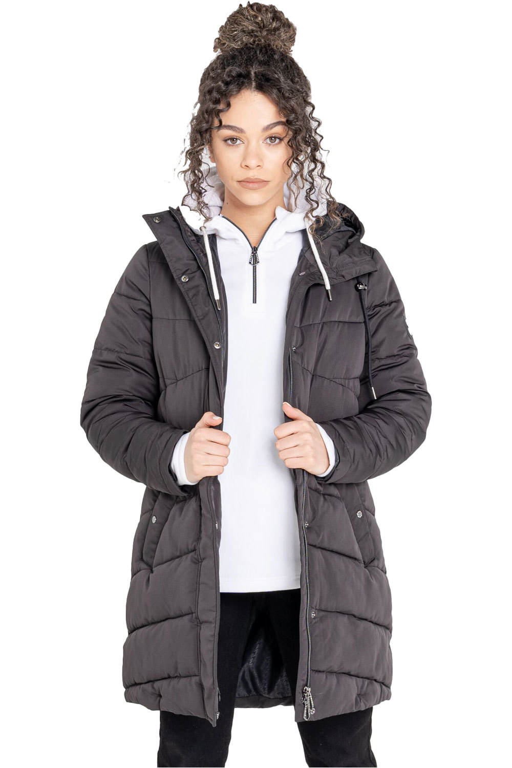 Dare2b chaqueta impermeable insulada mujer _2_ReputableLongLine vista frontal