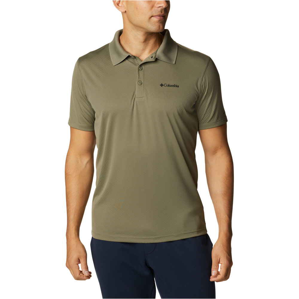 Columbia camiseta montaña manga corta hombre Zero Rules  Polo Shirt vista detalle