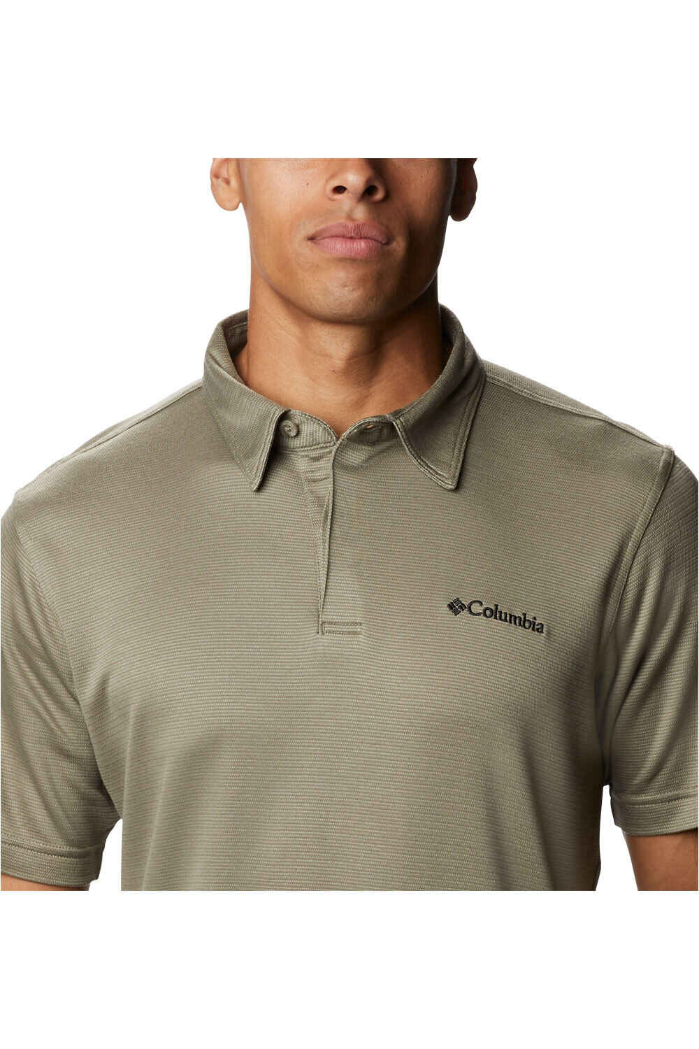 Columbia camiseta montaña manga corta hombre Sun Ridge  Polo II vista frontal