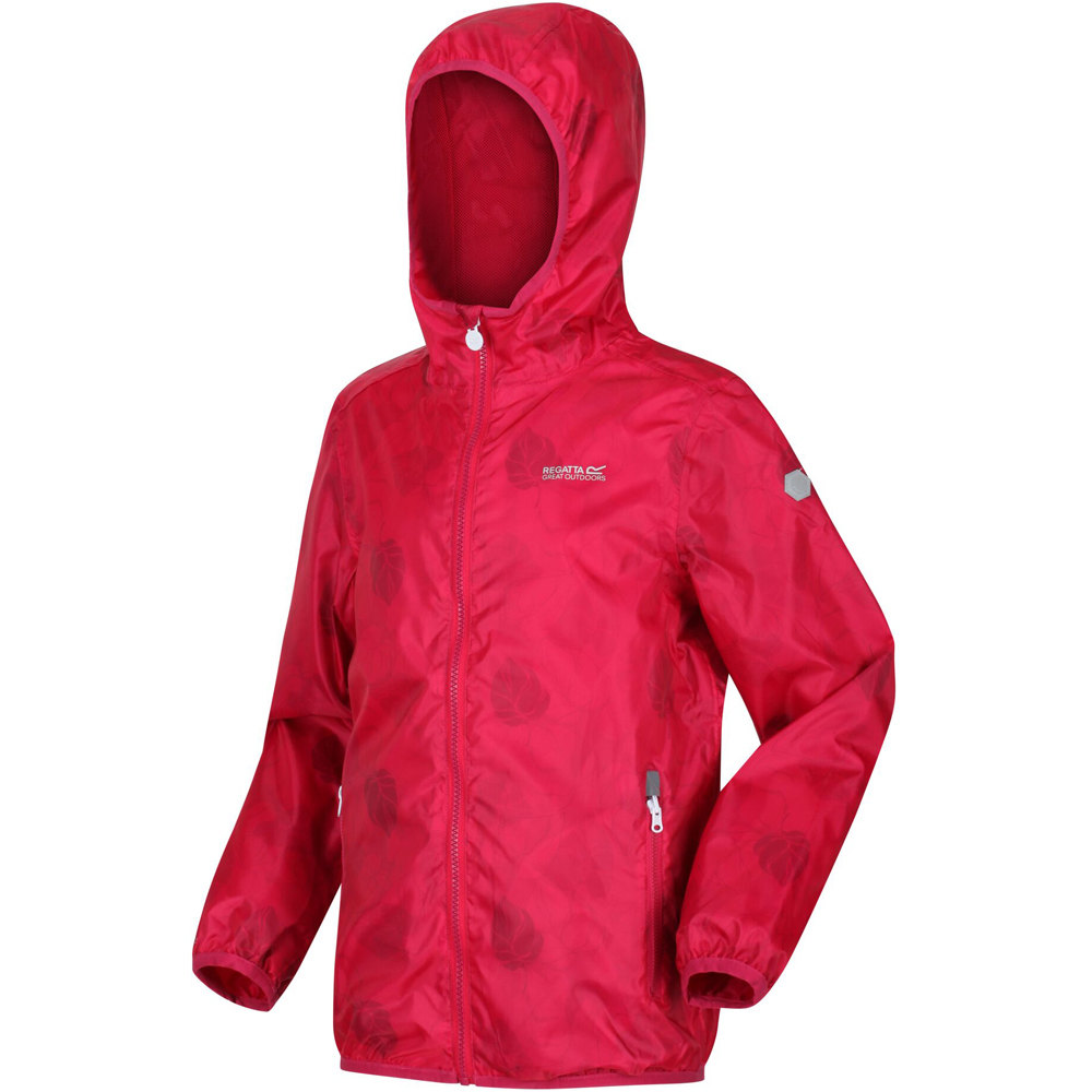 Regatta chaqueta impermeable niño Printed Lever vista frontal