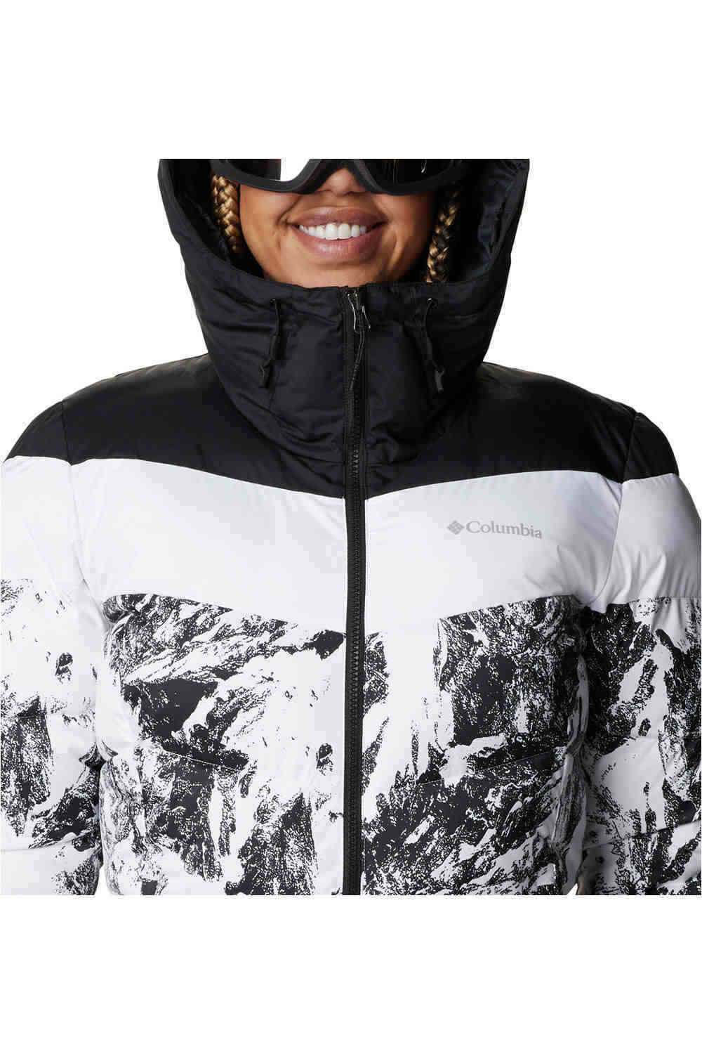 Columbia chaqueta esquí mujer ABBOT PEAK W WHITE PRINT 03