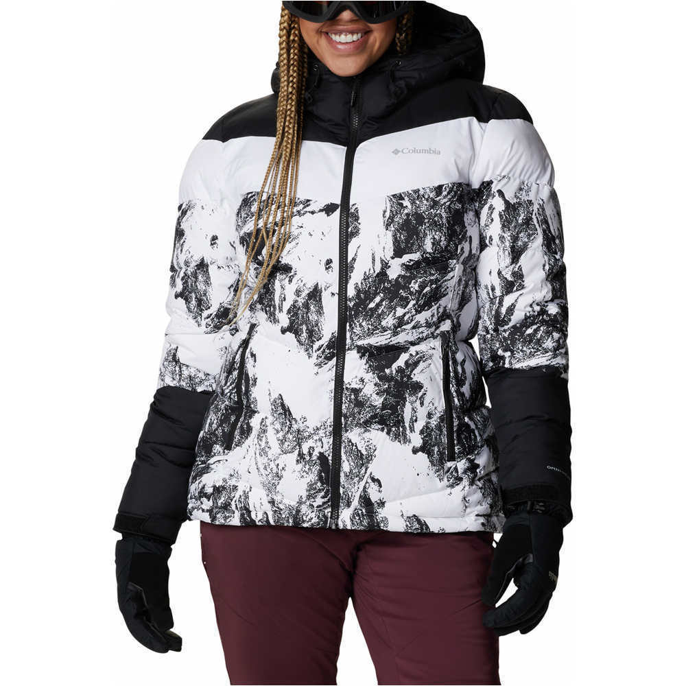 Columbia chaqueta esquí mujer ABBOT PEAK W WHITE PRINT 06