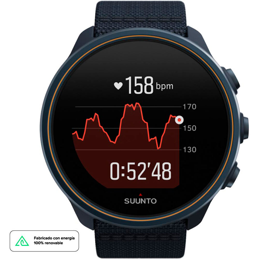 Suunto pulsómetros con gps SUUNTO 9 G1 BARO GRANITE BLUE TITANIUM vista frontal