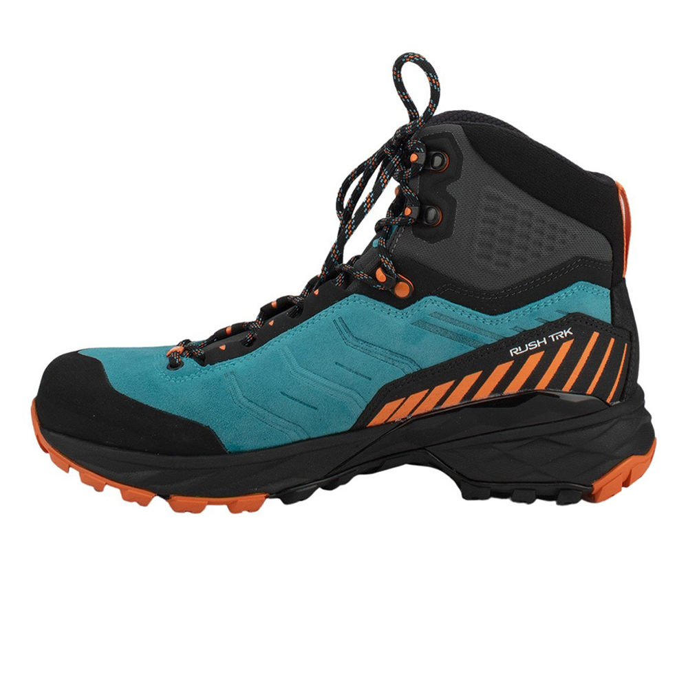 Scarpa bota trekking hombre RUSH TRK GTX PAGODA-BLUE MANGO Gore-tex RHA FREE DOME TRK puntera