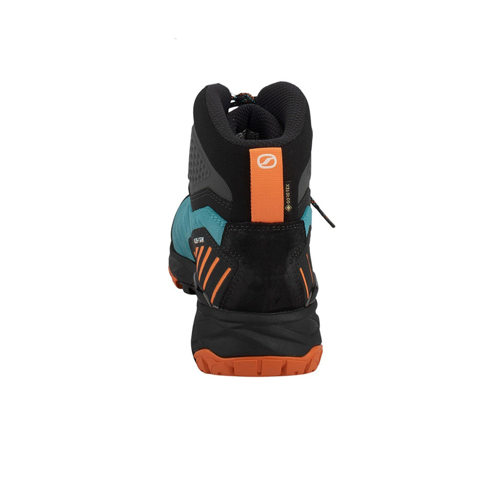 Scarpa bota trekking hombre RUSH TRK GTX PAGODA-BLUE MANGO Gore-tex RHA FREE DOME TRK vista trasera