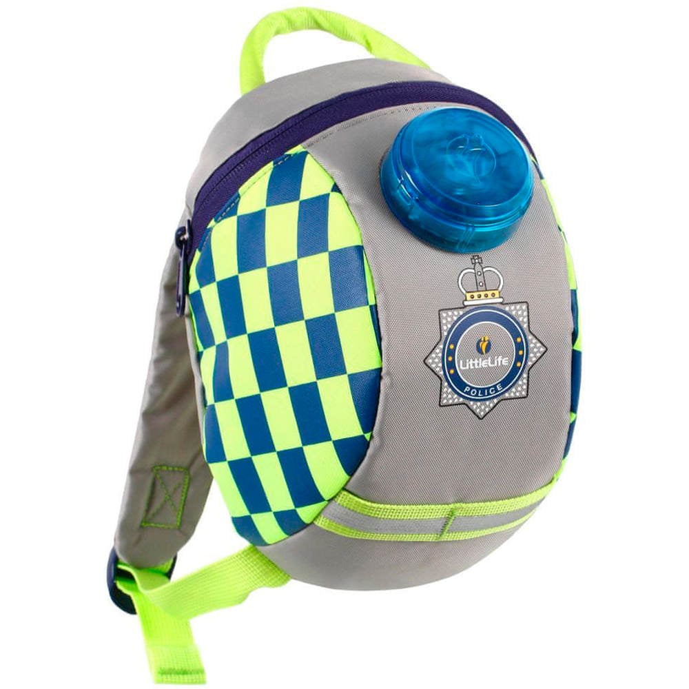 Littelife mochila deporte niño Toddler Backpack, Police vista frontal