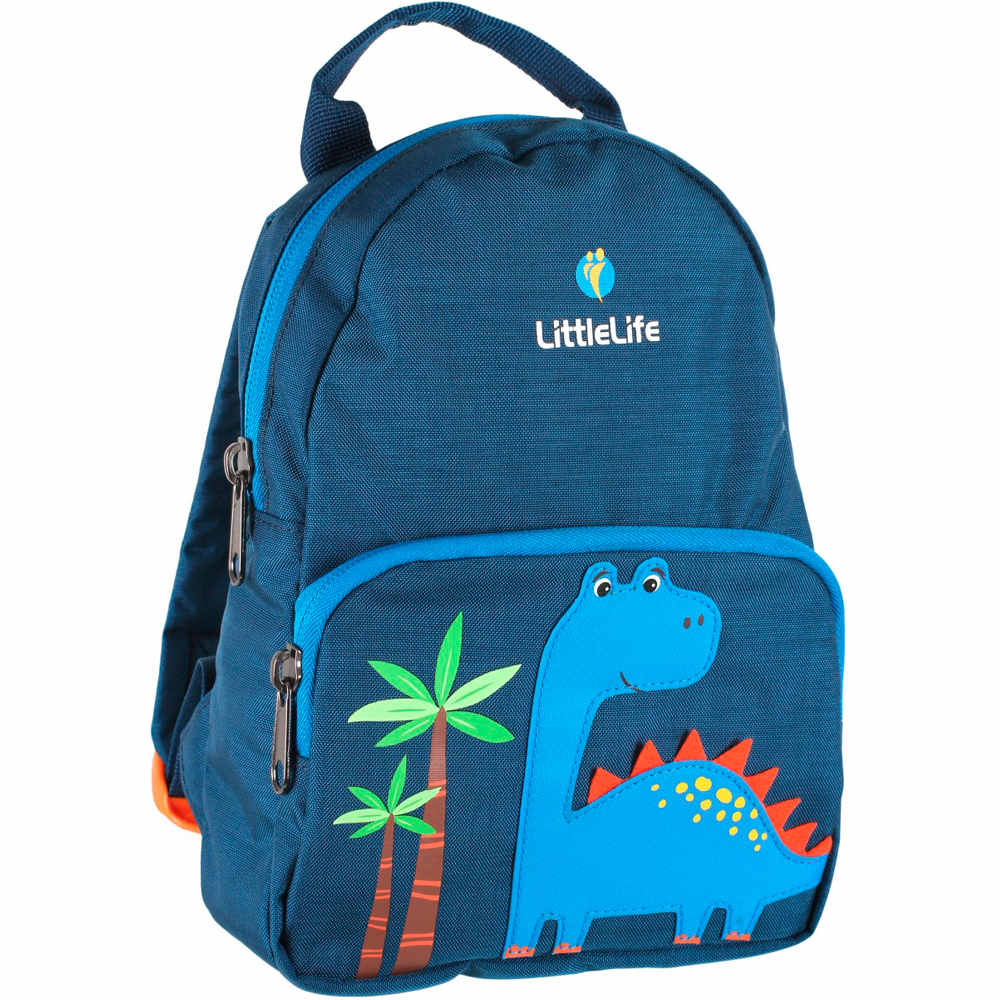 Littelife mochila deporte niño Toddler Backpack, Friendly Faces, Dinosa vista frontal