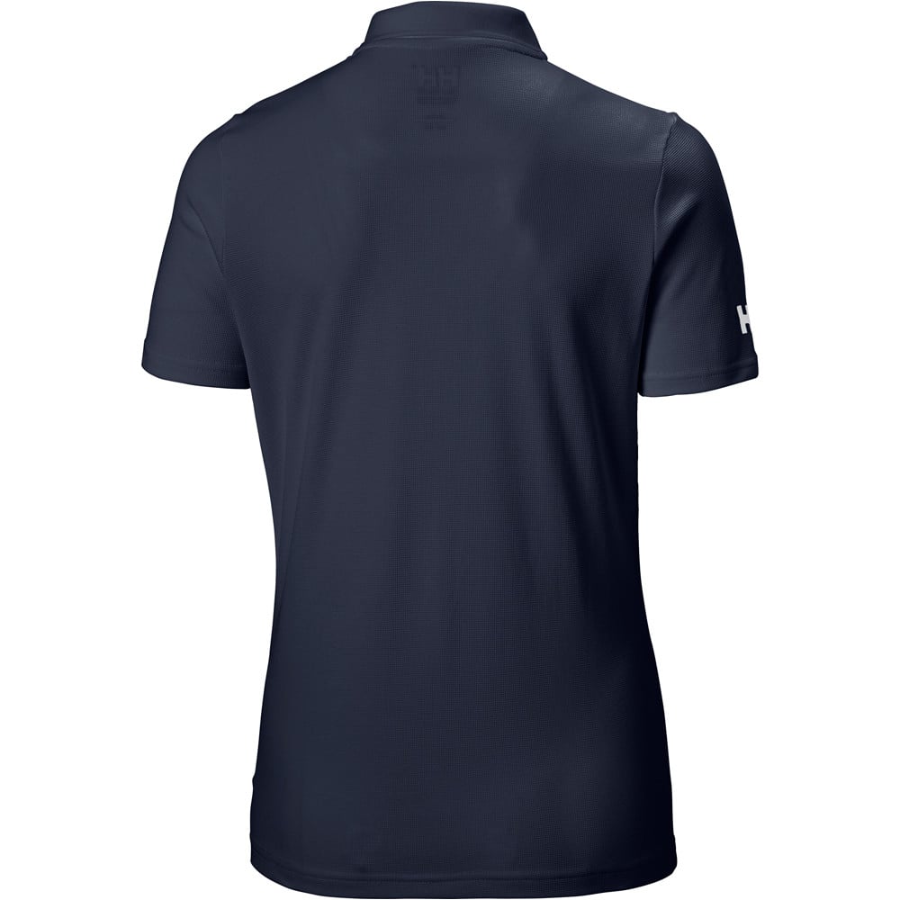 Helly Hansen camiseta montaña manga corta mujer W CREW TECH POLO vista trasera