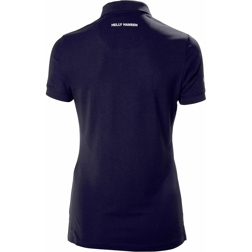 Helly Hansen camiseta montaña manga corta mujer W CREWLINE POLO vista trasera