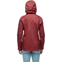 Black Diamond chaqueta impermeable mujer W STORMLINE STRETCH RAIN SHELL vista trasera