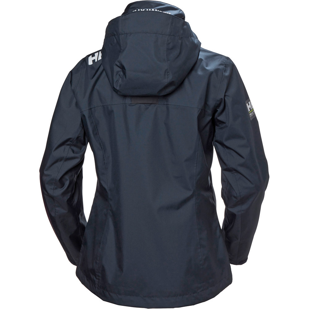 Helly Hansen chaqueta impermeable insulada mujer W CREW HOODED MIDLAYER JACKET vista trasera