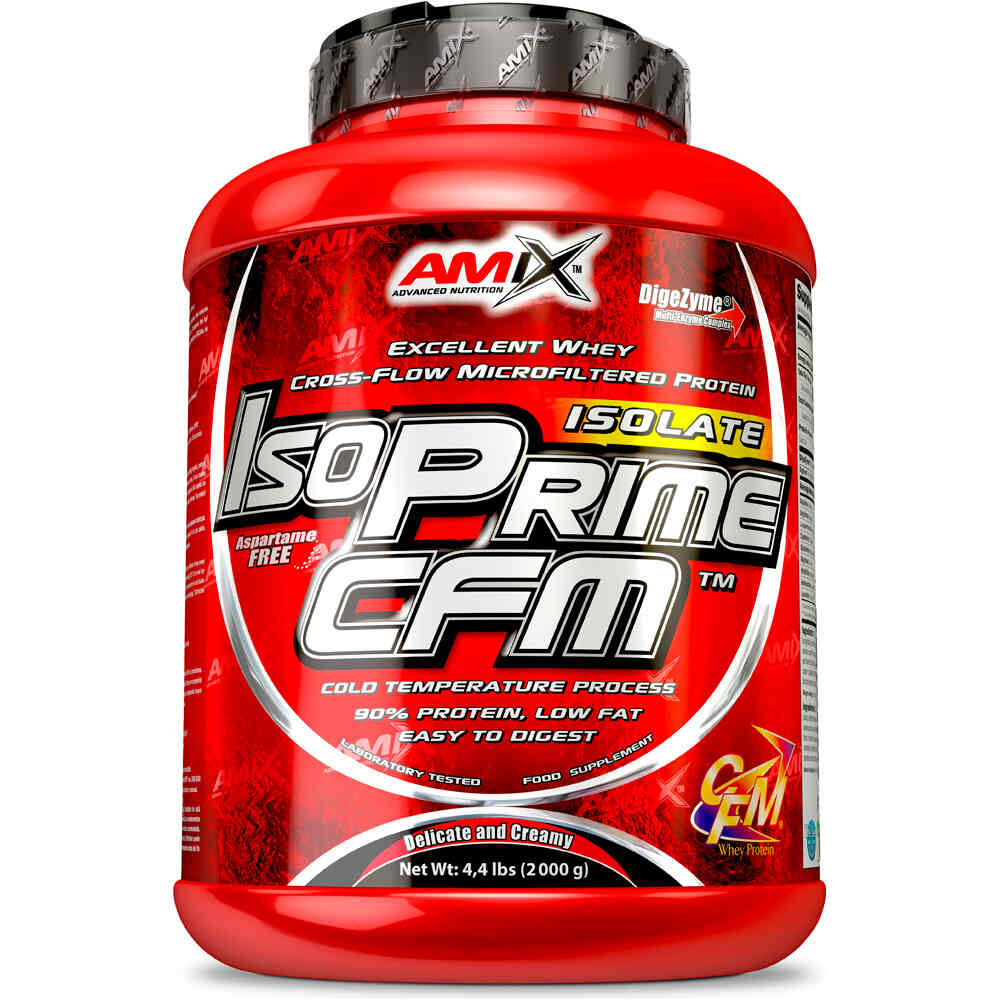 Amix Nutrition Proteinas Aislado Suero/Whey ISOPRIME CFM ISOLATE 2 KG Vainilla vista frontal