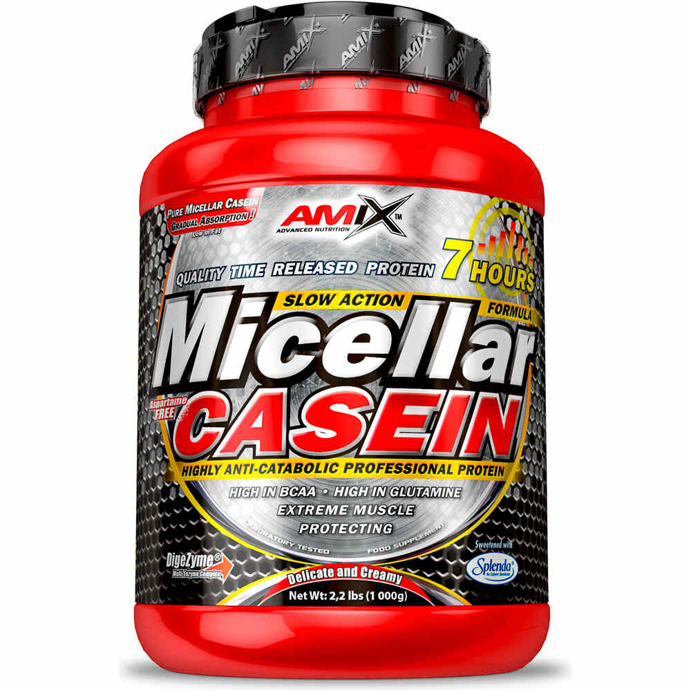 Amix Nutrition Caseinas MICELLAR CASEIN 1 KG Chocolate vista frontal