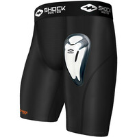 Shock Doctor rodillera Core Compression Short With BioFlex Cup vista frontal