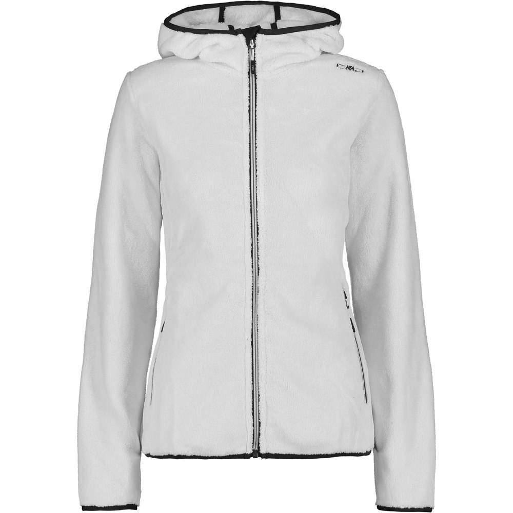 Cmp forro polar mujer WOMAN JACKET FIX HOOD vista frontal