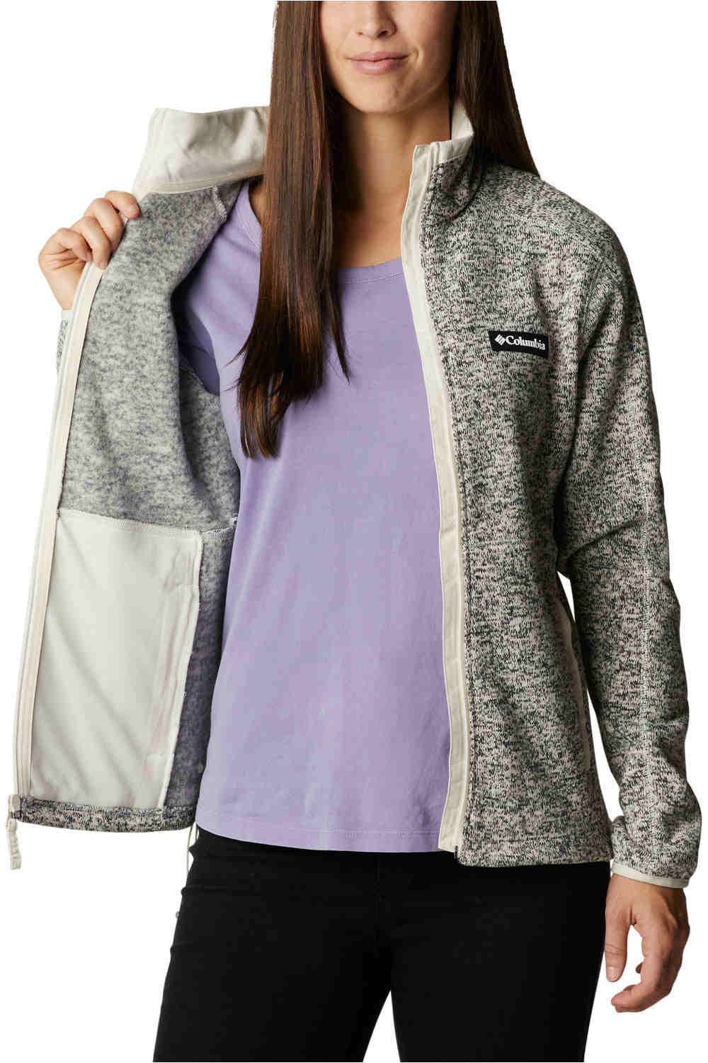 Columbia forro polar mujer W Sweater Weather Full Zip vista detalle