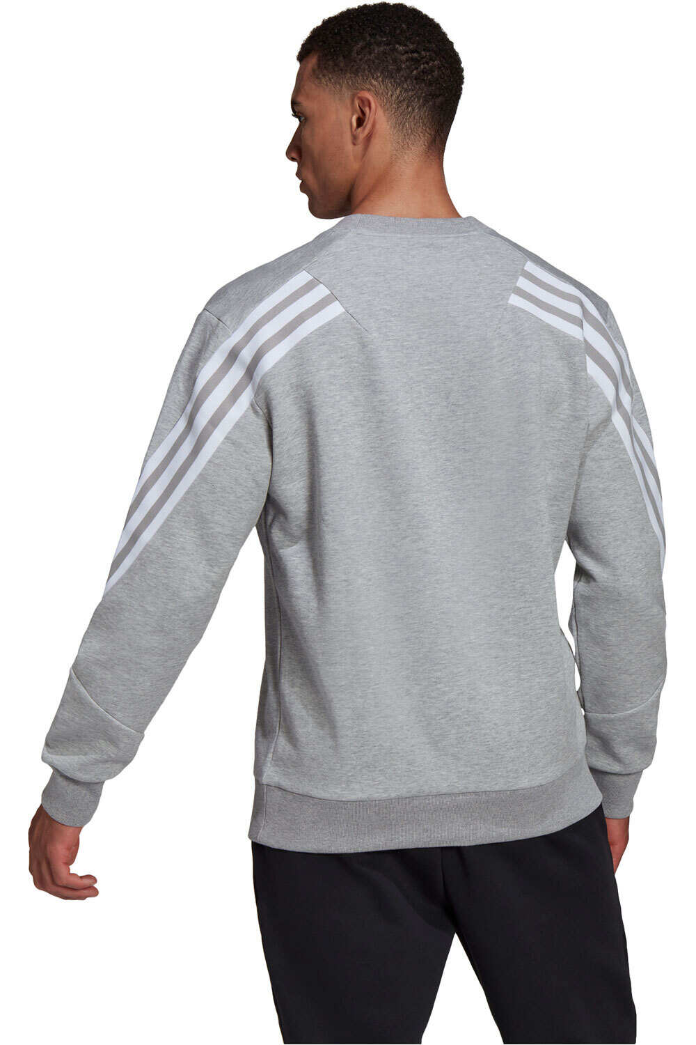 adidas sudadera hombre M FI 3S Crew vista trasera