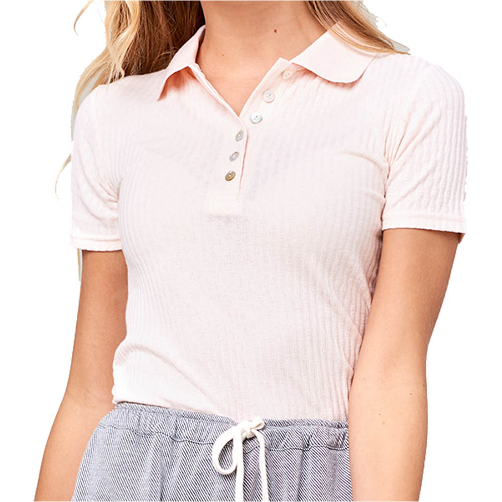 Rip Curl polo manga corta mujer RIAZA POLO TEE RIB FANCY vista trasera