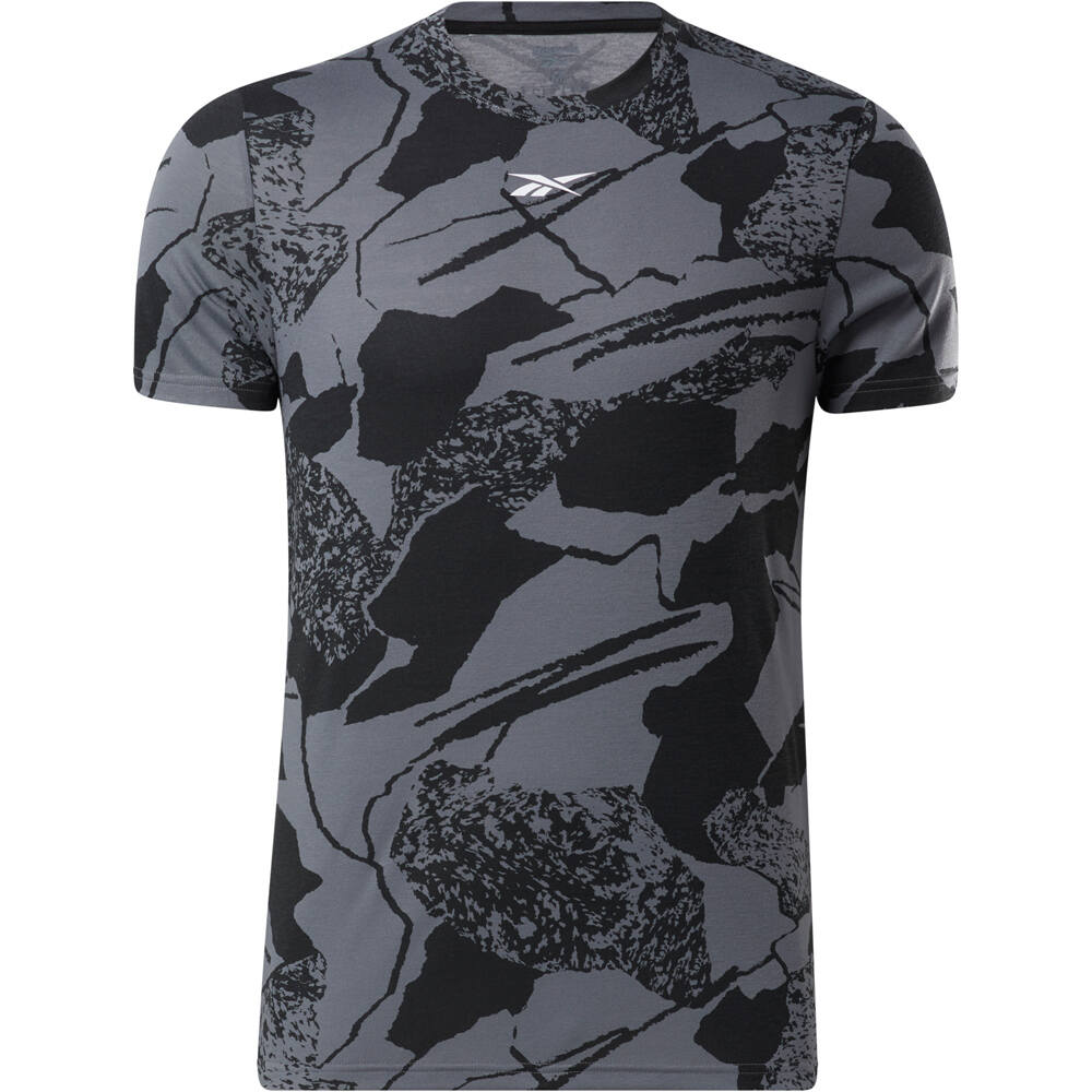 Reebok camiseta fitness hombre WOR AOP SS TEE vista frontal