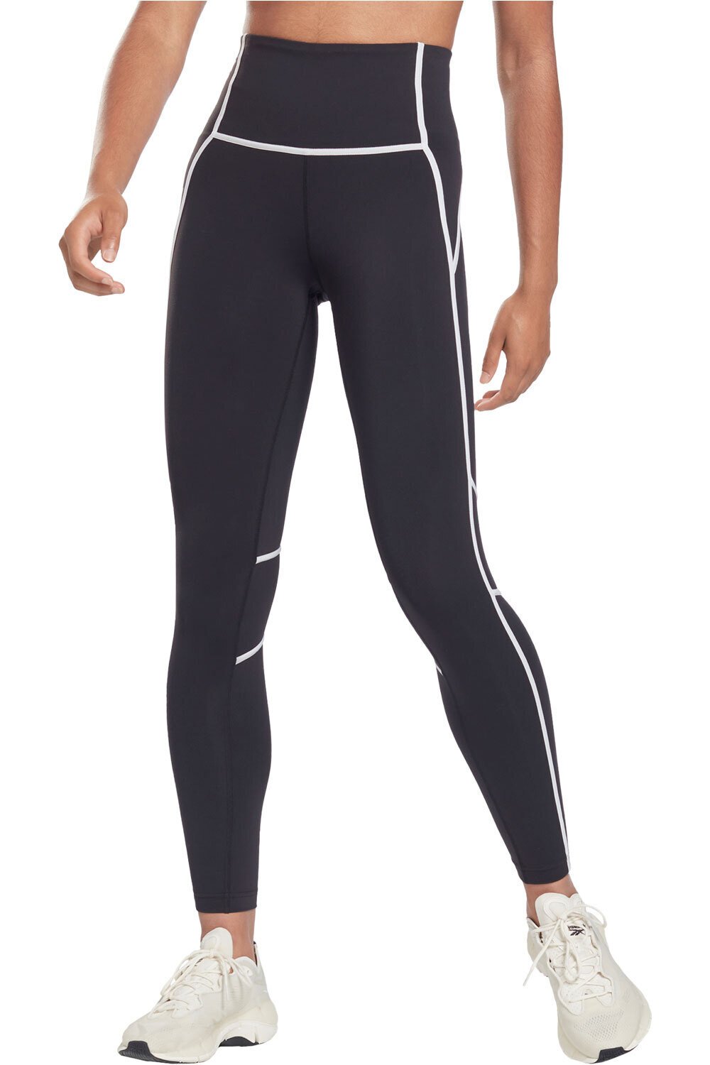 Reebok pantalones y mallas largas fitness mujer TS LUX HR TIGHT- CB vista frontal