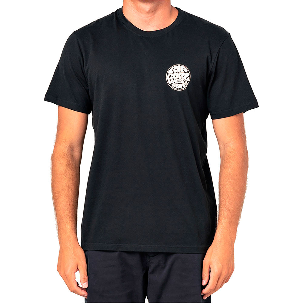  Rip Curl Wettie Essential - Camiseta de manga corta para hombre,  Negro - : Deportes y Actividades al Aire Libre