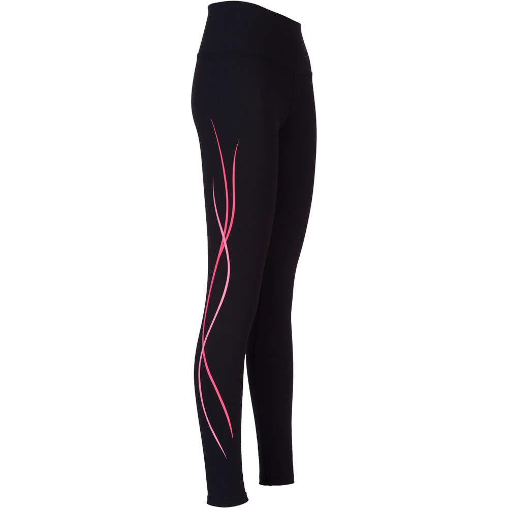 Ginadan pantalones y mallas largas fitness mujer Malla Estampado Lateral vista frontal