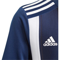 adidas camisetas entrenamiento futbol manga corta niño Striped 21 vista detalle