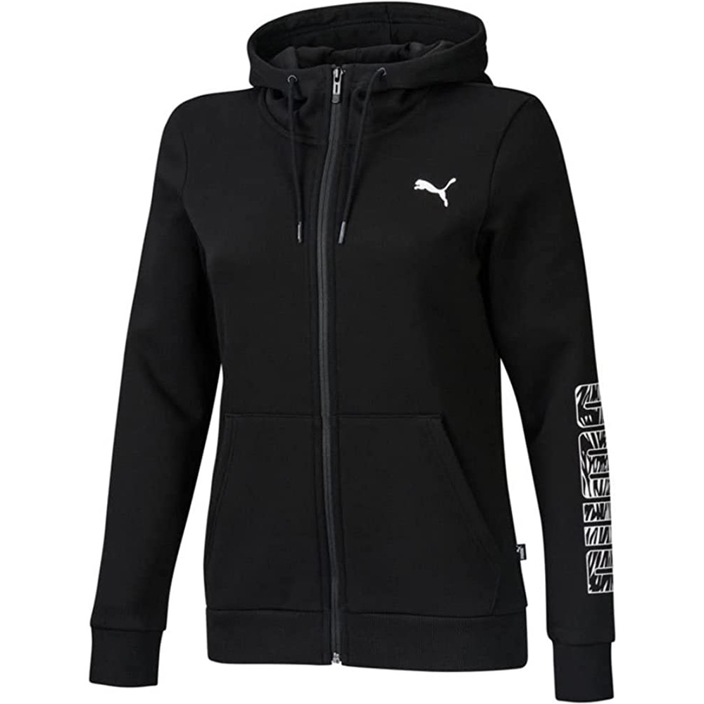 Puma sudadera mujer Graphic Full-Zip Hoodie vista frontal