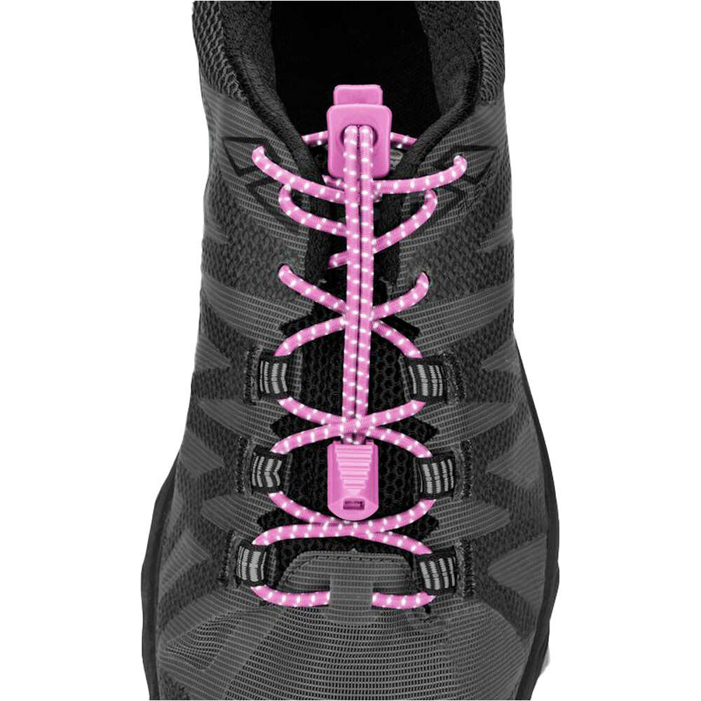 Nathan brazalete reflectante Reflective Run Laces vista frontal