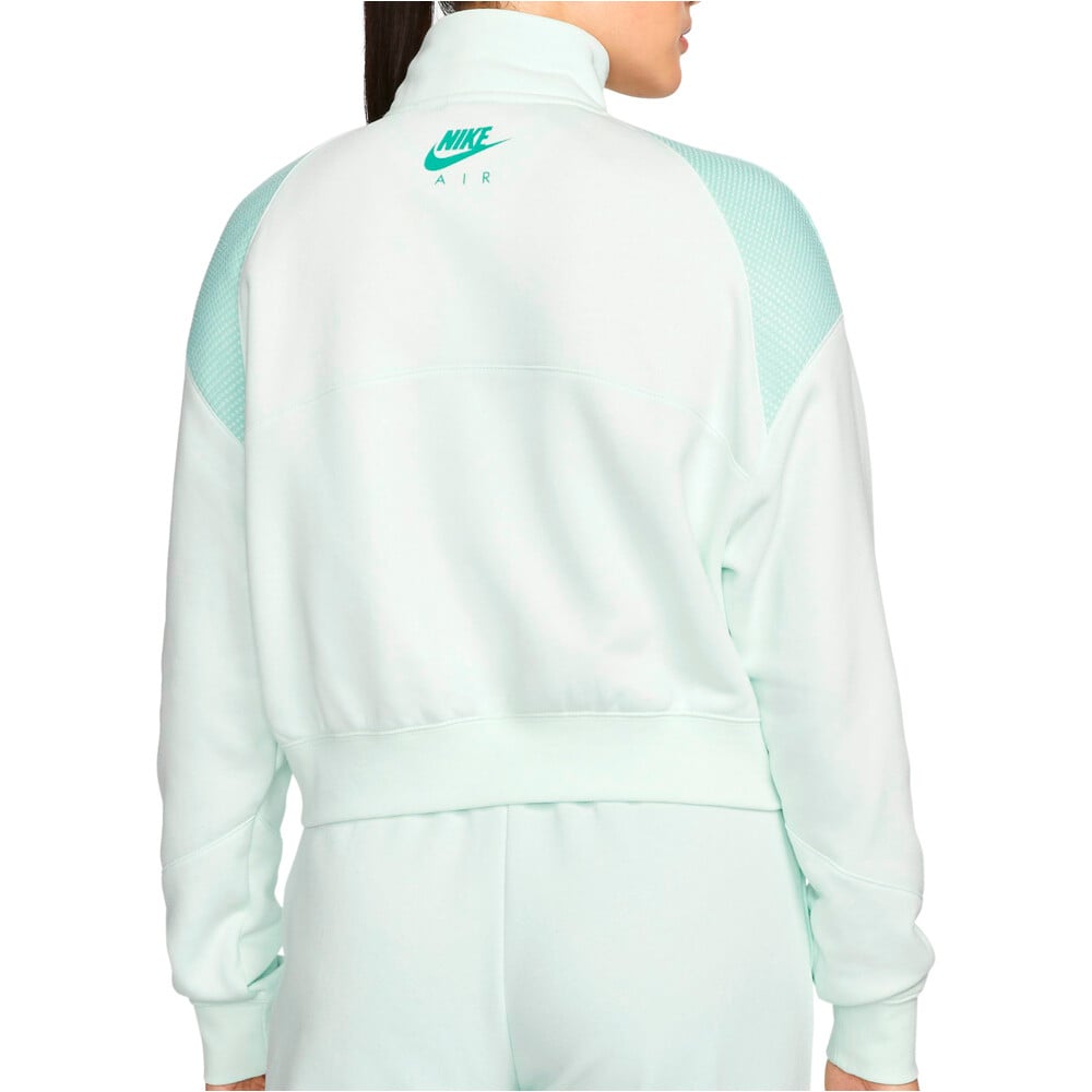 Nike sudadera mujer W NSW AIR FLC QZ vista trasera