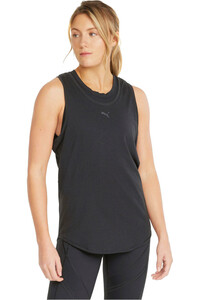 Puma camiseta tirantes fitness mujer Train Tri-Blend Tank vista frontal