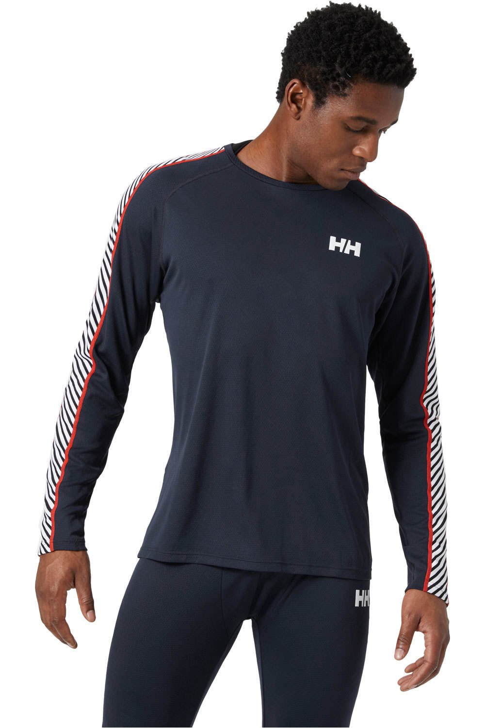 Helly Hansen camiseta térmica manga larga hombre LIFA ACTIVE STRIPE CREW vista frontal