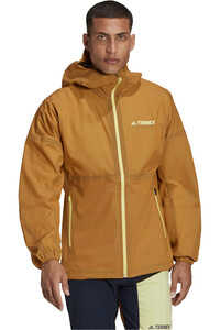 adidas chaqueta impermeable hombre AGRAVIC 3L JK vista frontal