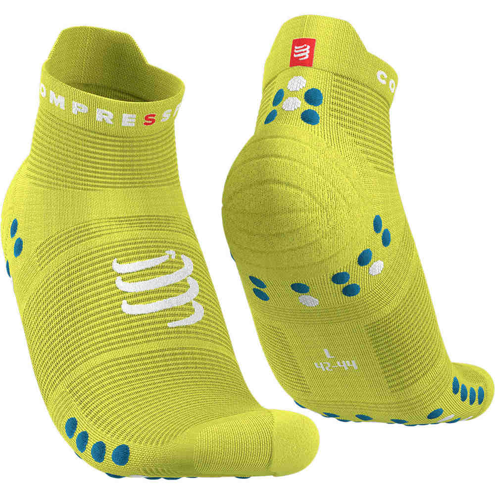 Compressport Pro Racing Socks V4.0 Run Low amarillo calcetines running