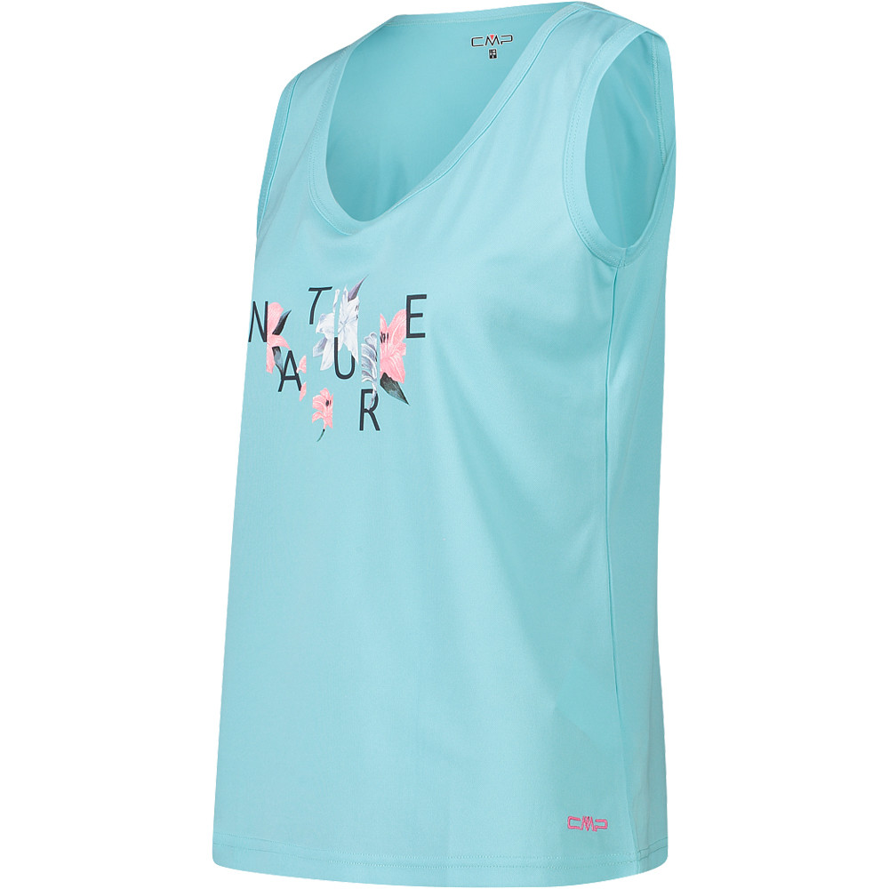 Cmp camiseta montaña manga corta mujer WOMAN SLEEVELESS vista detalle