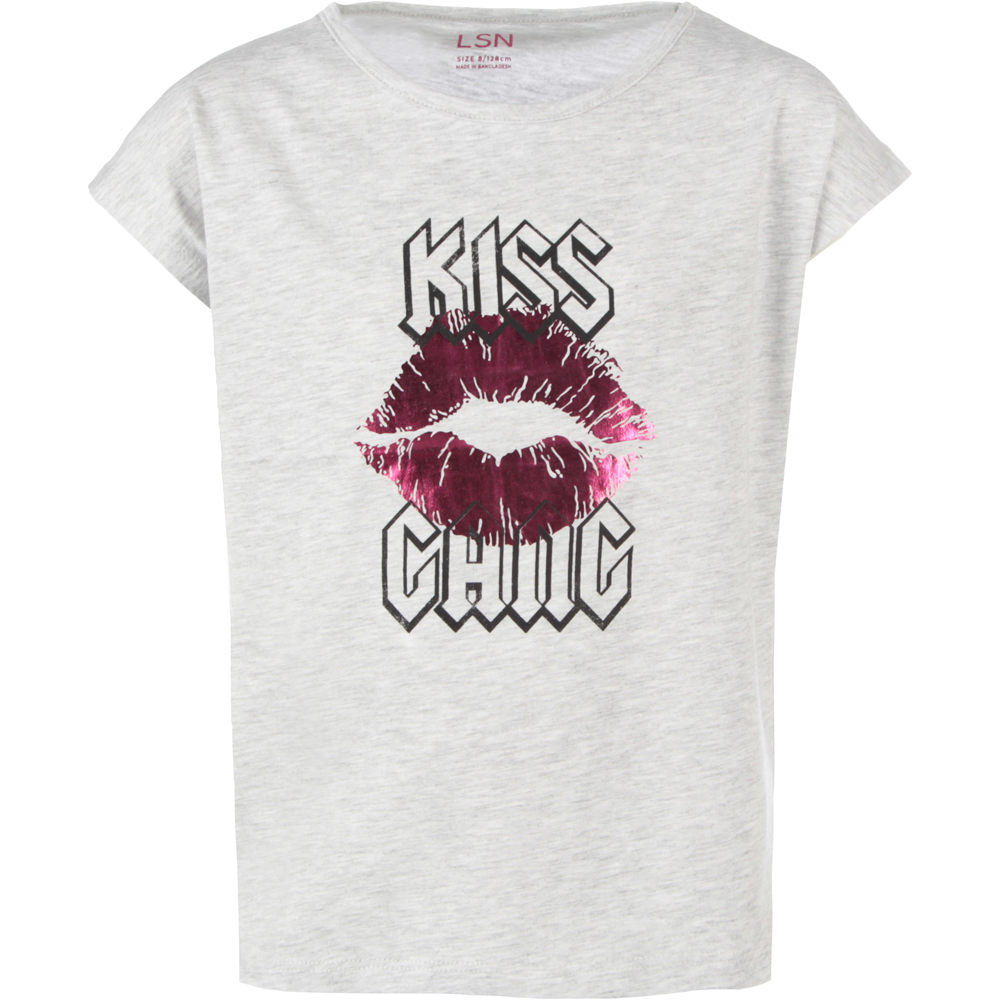 Losan camiseta manga corta niña CAMISETA LABIOS vista frontal