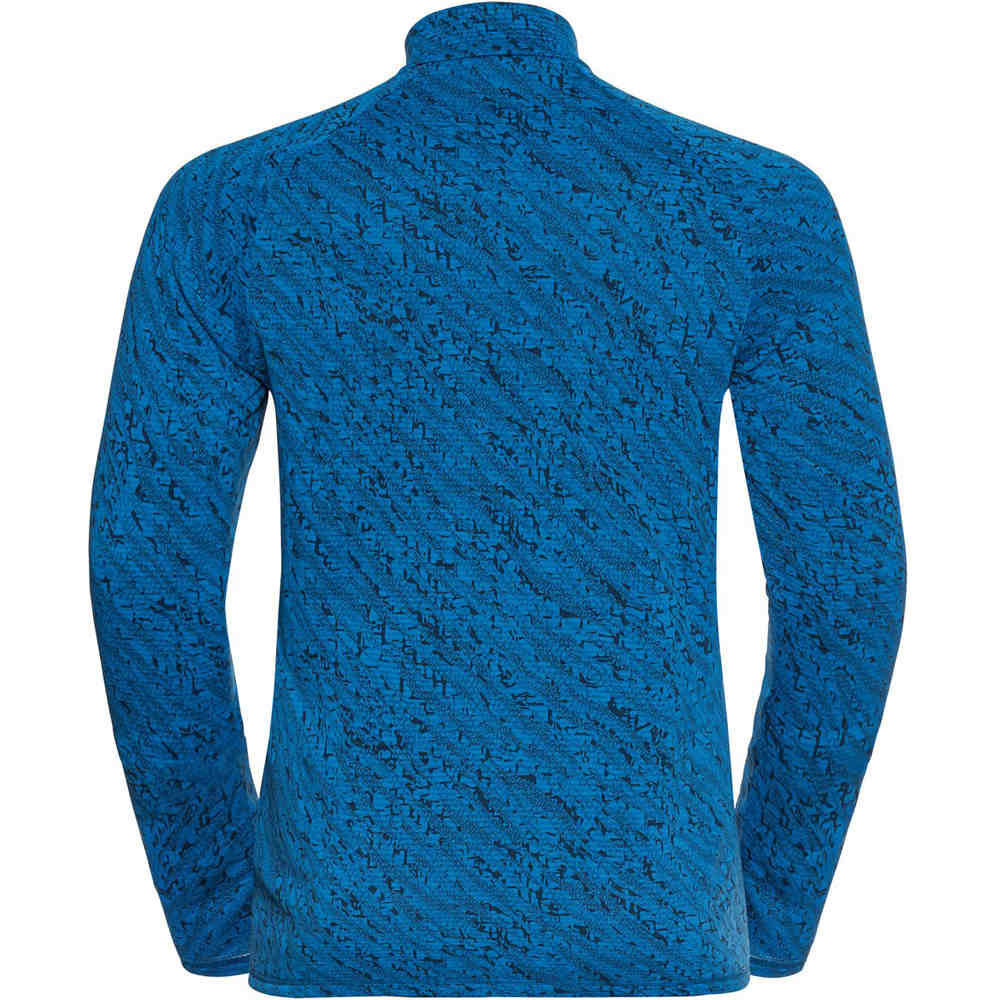 Odlo forro polar hombre Mid layer full zip FLI LIGHT PRINT vista trasera