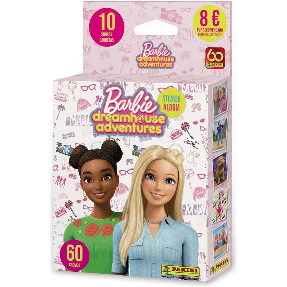 Panini colecciona d.equipo Ecoblister 10 sobres Barbie Dreamhouse A vista frontal