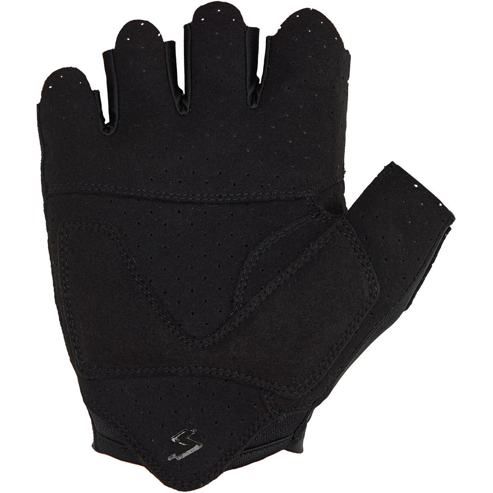 Spiuk guantes cortos ciclismo GUANTE CORTO ANATOMIC UNISEX NEGRO vista trasera