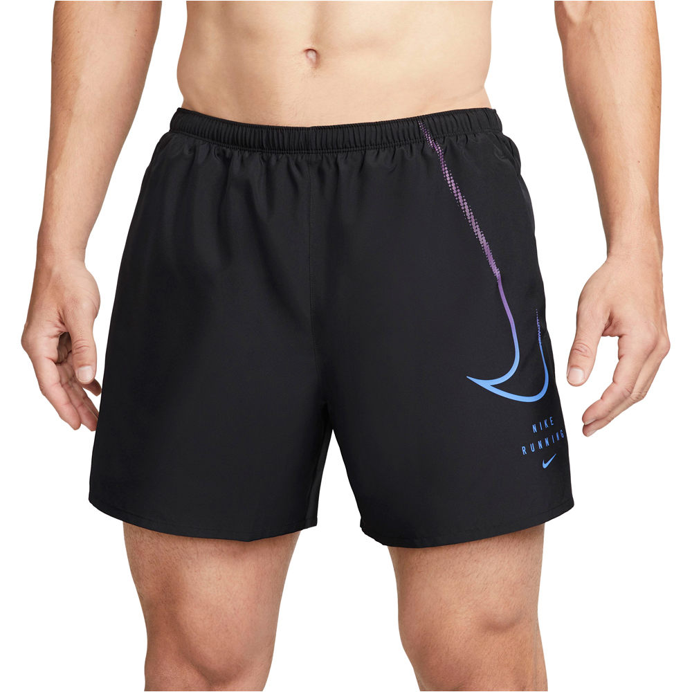 Nike pantaloneta técnica hombre M NK DF RN DVN CHLNGR SHRT 5BF vista trasera