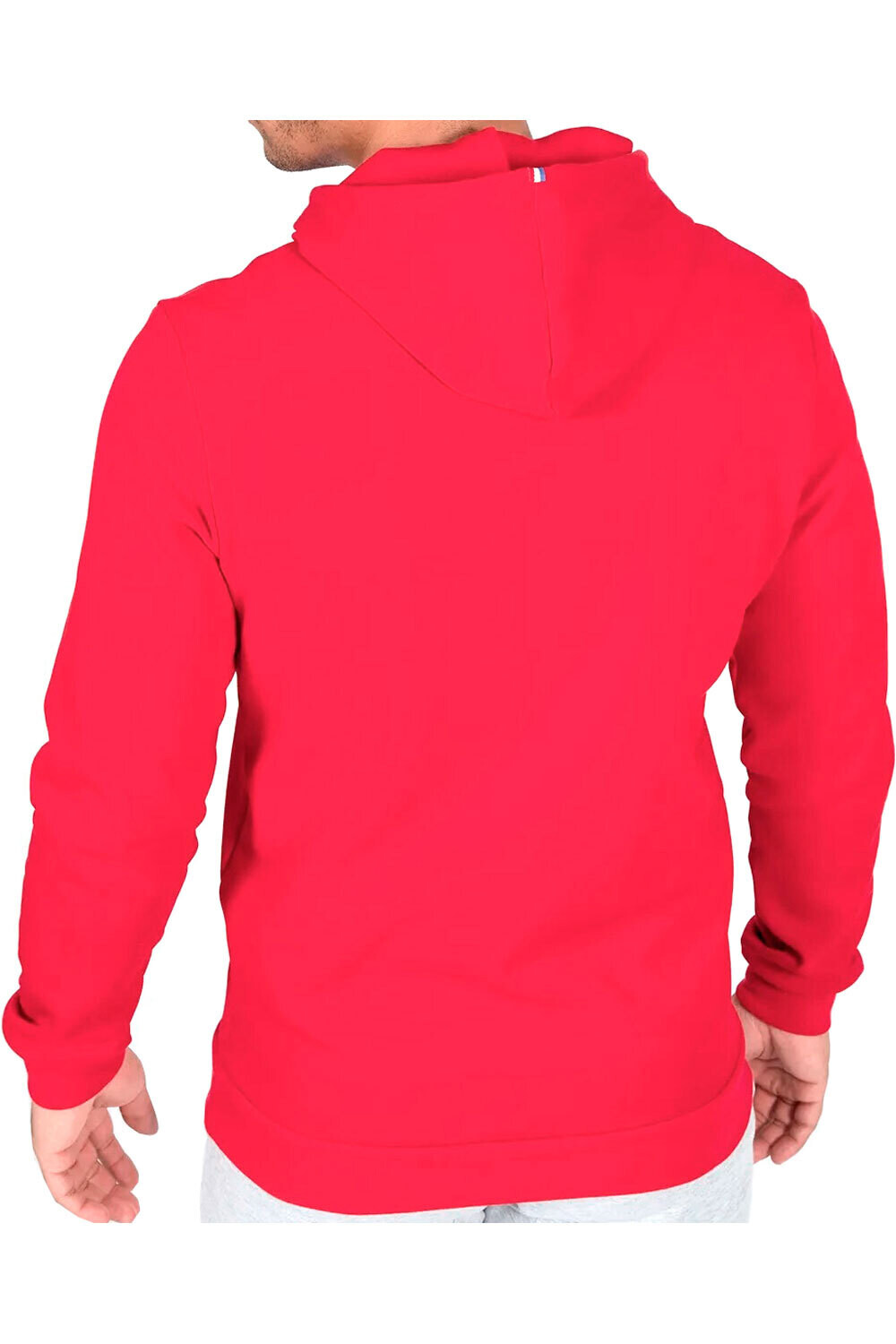 Le Coq Sportif sudadera hombre ESS Hoody N1 M pur rouge vista trasera