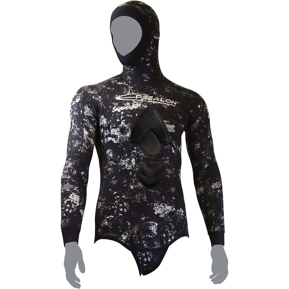 Epsealon Traje Humedo Chaqueta Shadow Camo Yam039 7mm vista frontal