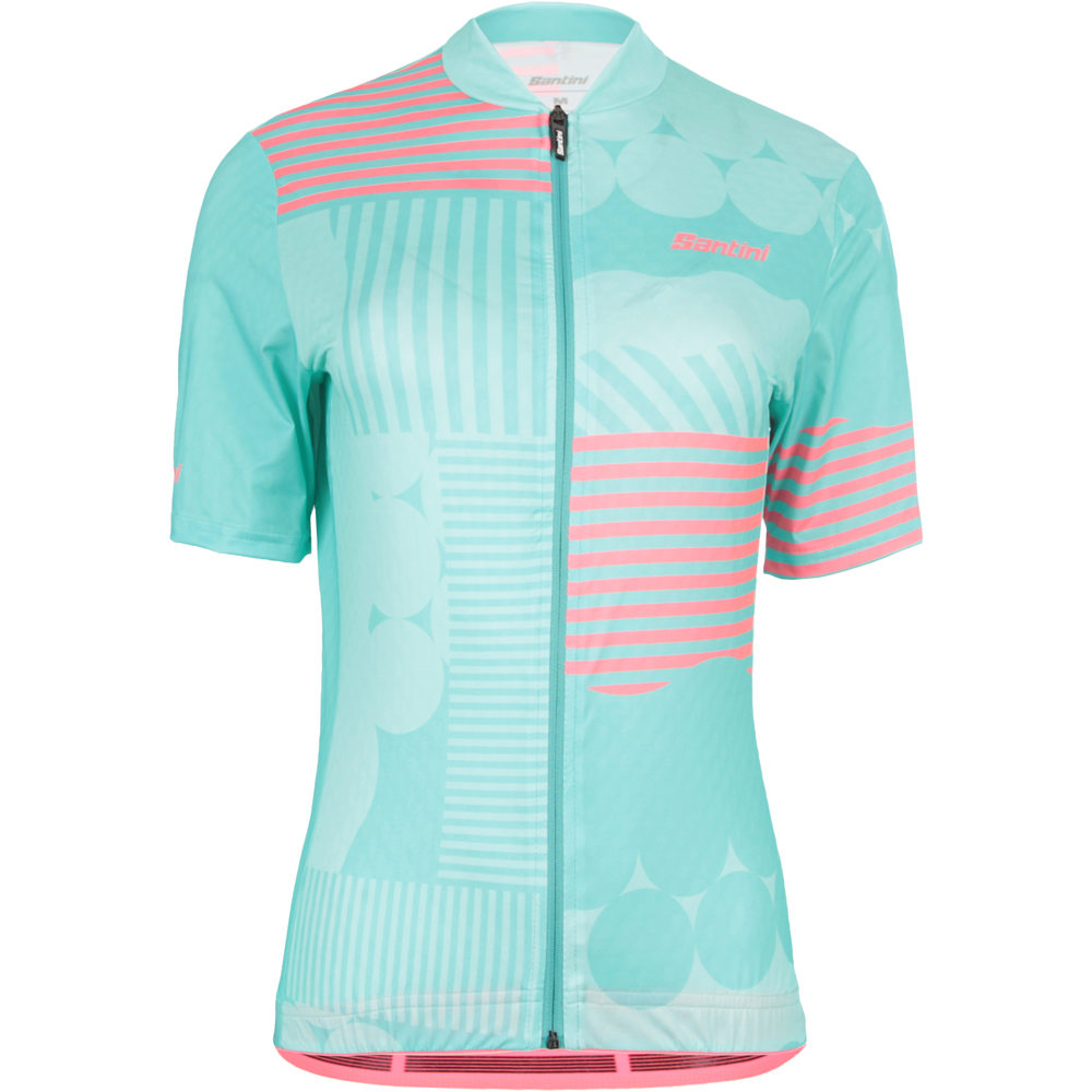 Santini maillot manga corta mujer GIADA OPTIC - S/S JERSEY FOR LADY vista frontal