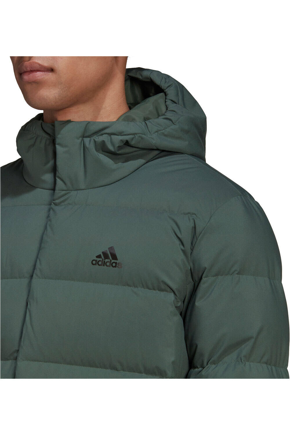 adidas Helionic Down Con Capucha verde chaquetas hombre | Forum Sport