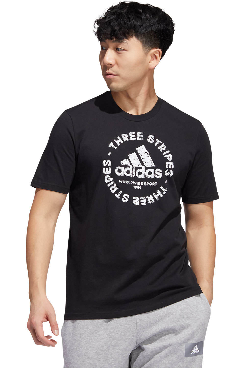 adidas camiseta manga corta hombre Sketch Emblem Graphic vista frontal