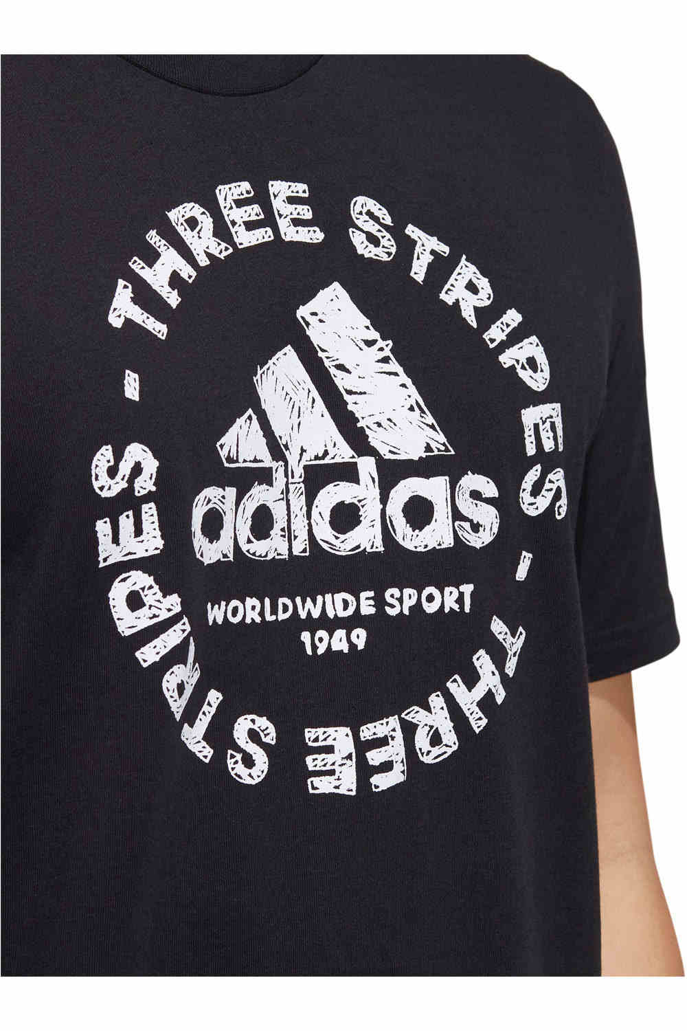 adidas camiseta manga corta hombre Sketch Emblem Graphic vista detalle