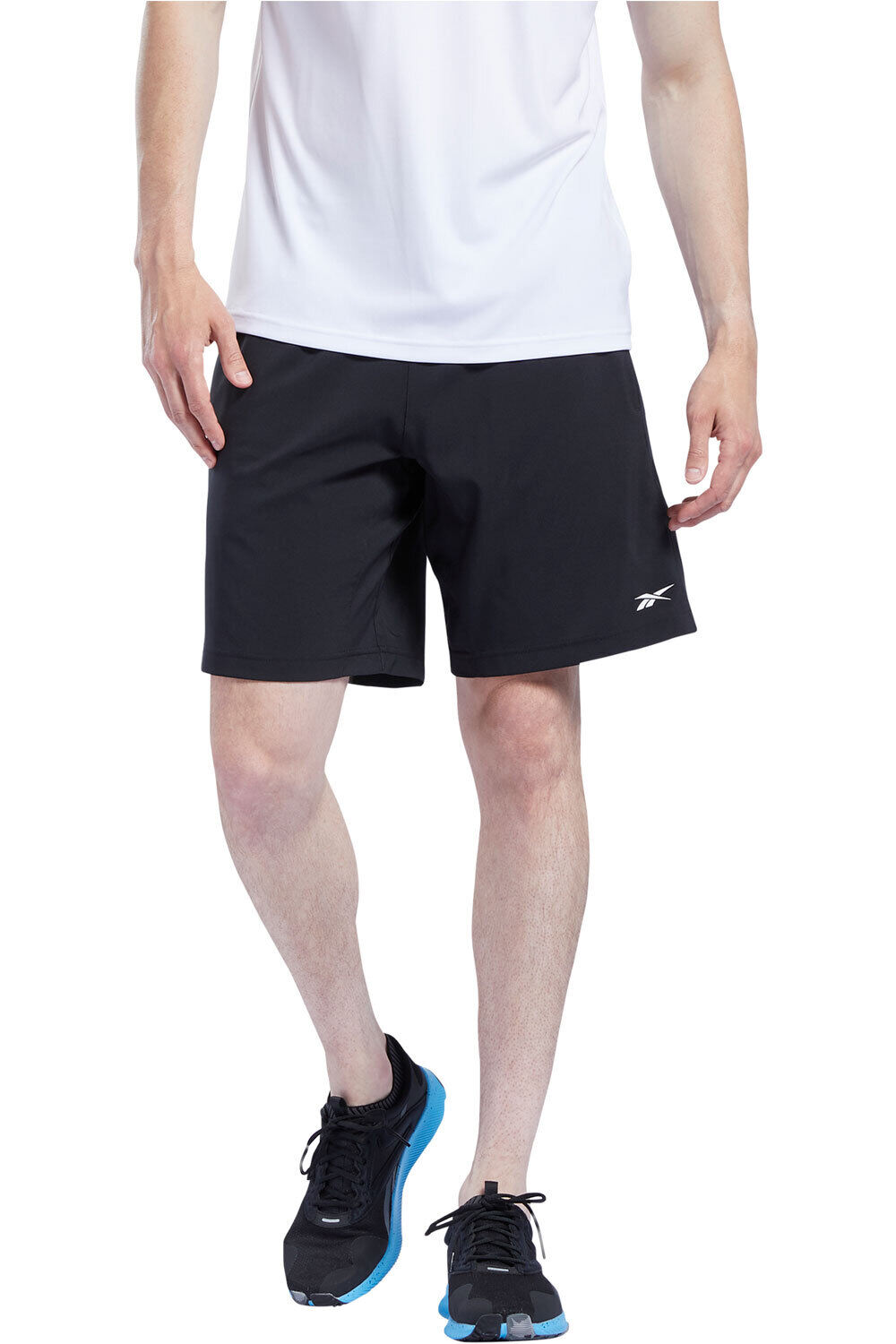 Reebok pantalón corto fitness hombre WOR WOVEN SHORT vista frontal