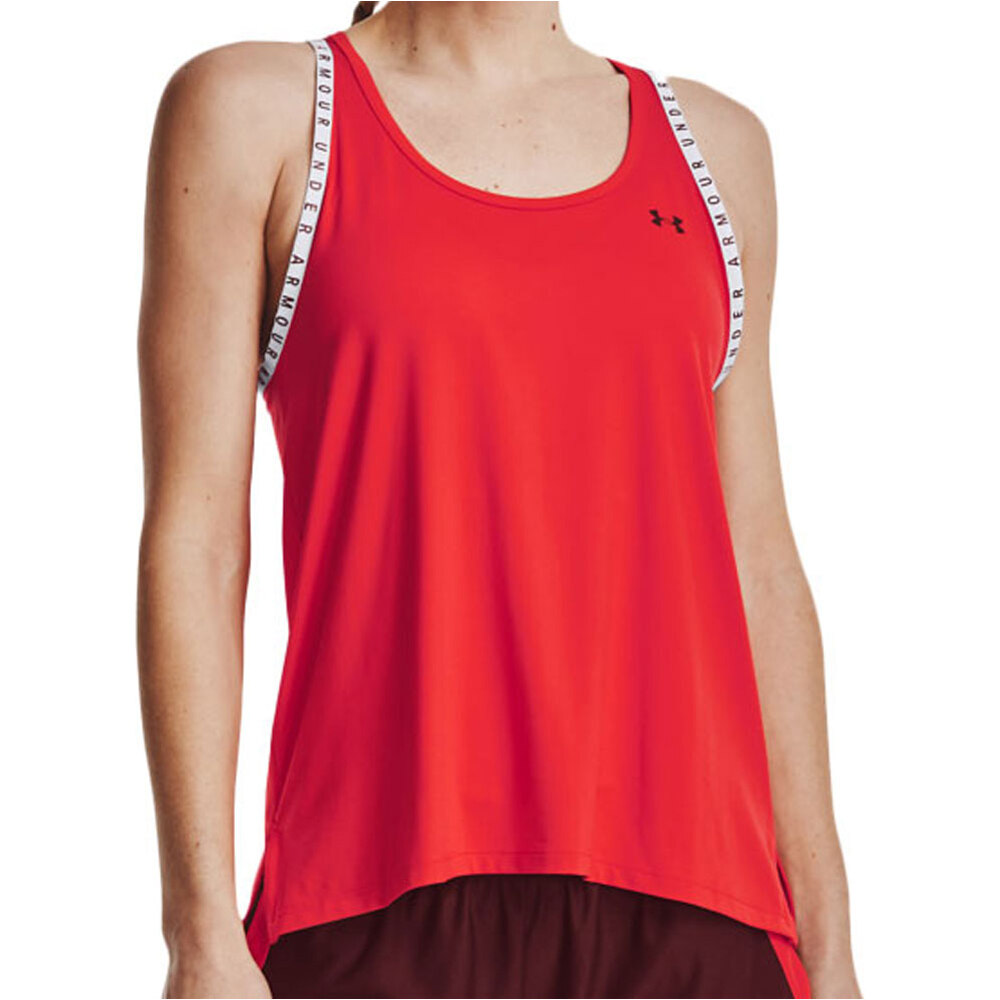 Under Armour camiseta tirantes fitness mujer UA KNOCKOUT TANK vista frontal