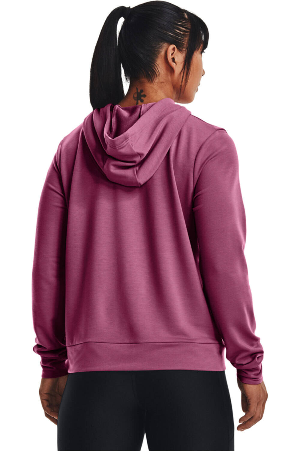 Under Armour sudaderas deportivas mujer RIVAL TERRY HOODIE vista trasera