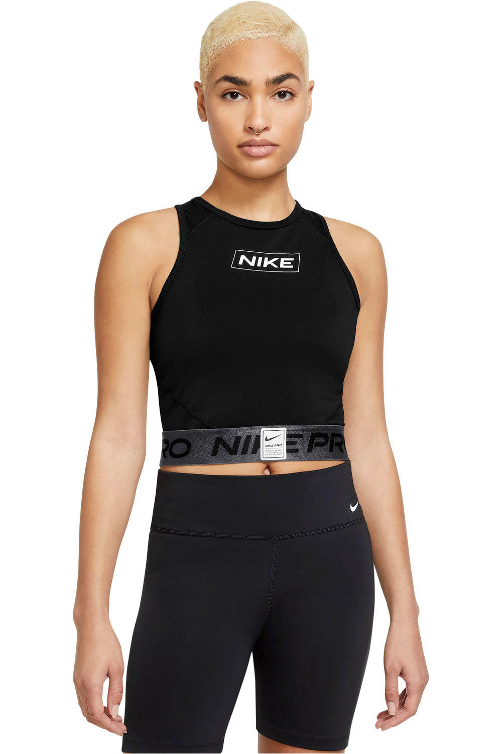 Nike camiseta tirantes fitness mujer NP DF CRP GX TANK vista frontal